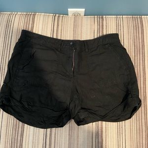 Ann Taylor Loft Linen Blend Shorts. Size 6, Black